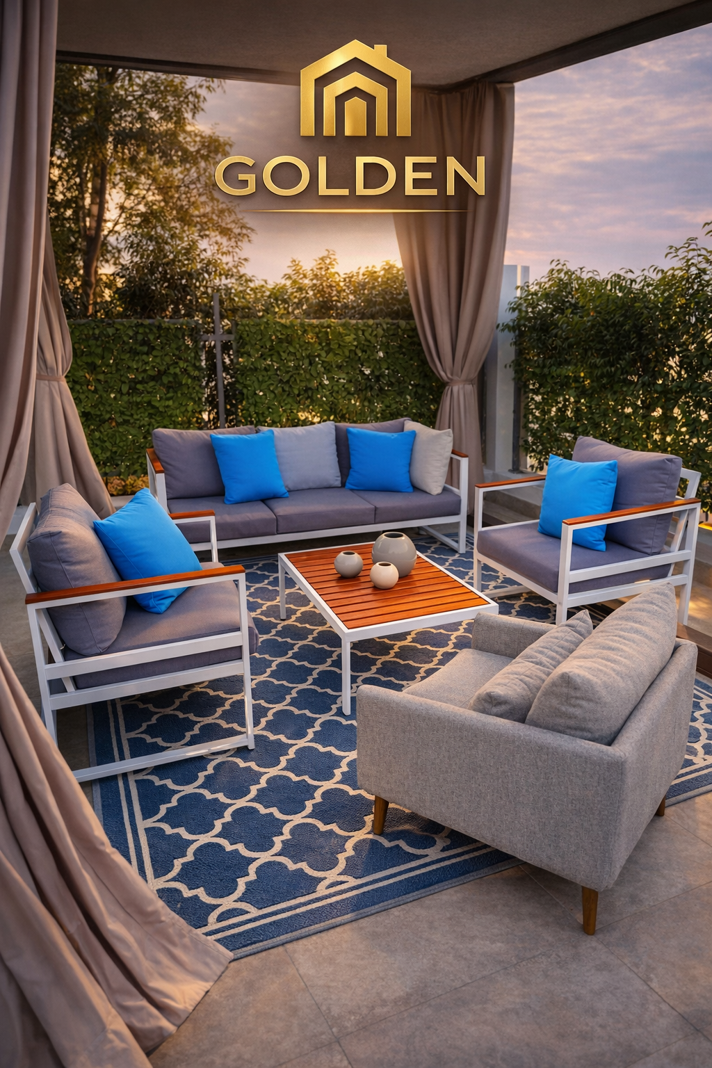 طقم أنتريه خارجي فاخر – تصميم مودرن