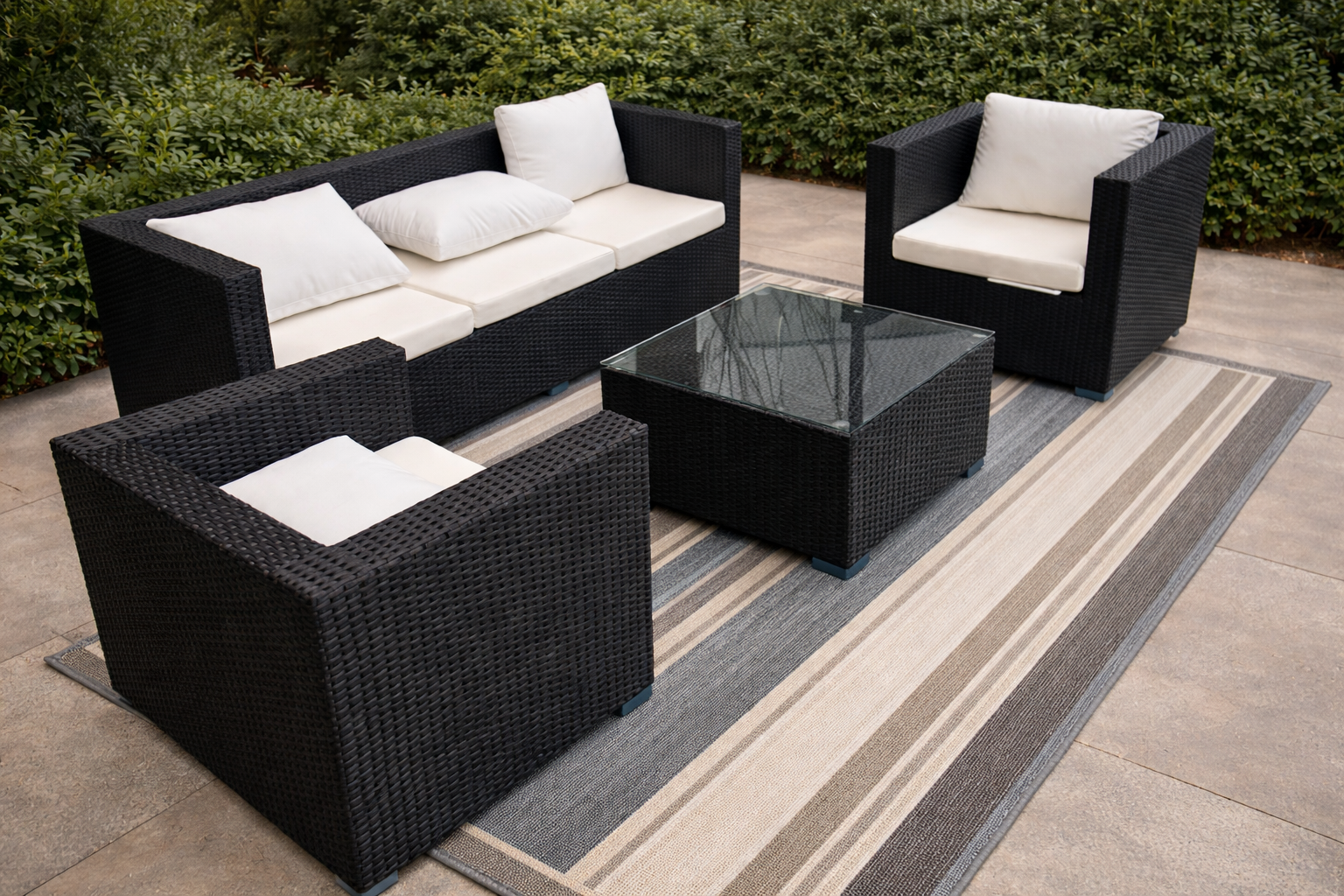 طقم راتان بيور فاخر – تصميم مودرن Premium