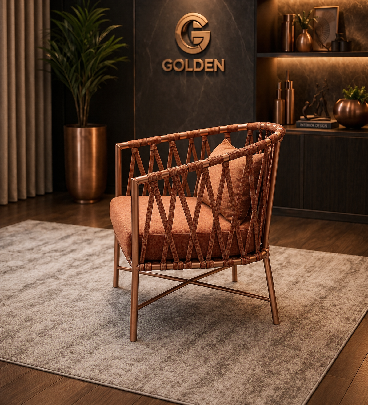 Throne Outdoor Chair – Copper Edition