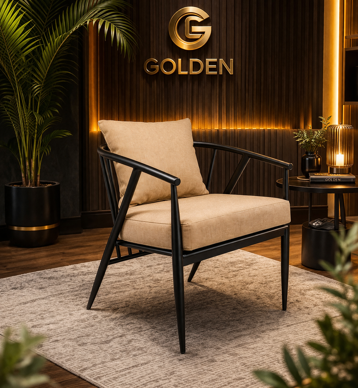 كرسي مودرن X – ستيل أوت دور